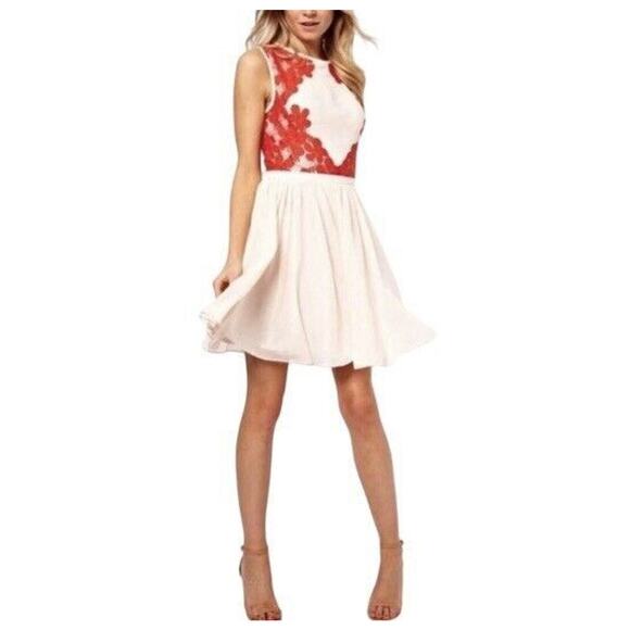 Ted Baker London Dresses & Skirts - Ted Baker Vember Lace Chiffon Embroidered Dress Women's Size 2 US 6